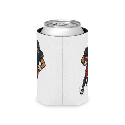 Football Player Can Cooler | Sports Fan Gift, Tailgate Accessories, Game Day Drink Holder, Party Favor, Football Party Decor