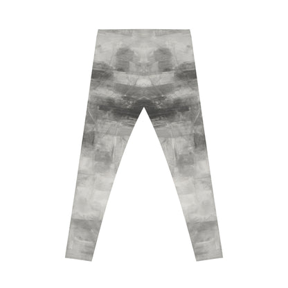 Chic Abstract Women's Casual Leggings, Breathable Fitness Pants, Yoga Leggings, Everyday Wear, Stylish Activewear, Trendy Loungewear - TRV