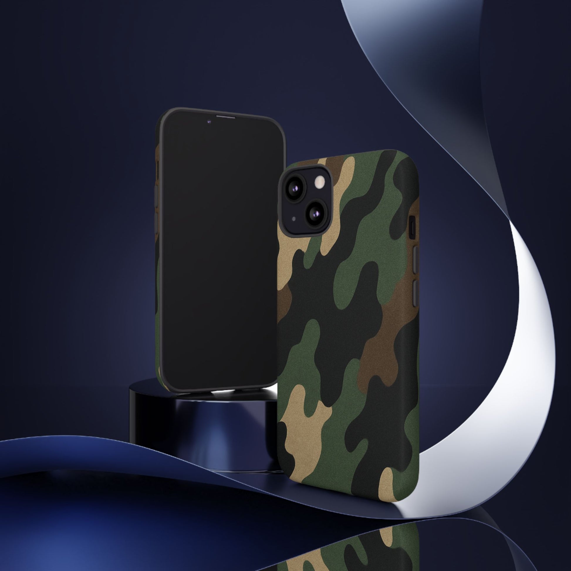 Camouflage Phone Case, Tough Phone Cover, Military Style Accessory, Protective Case for Men, Gifts for Soldiers - TRV