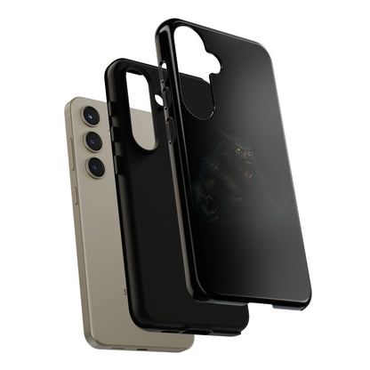 Werewolf Phone Case, Tough Cases, Black Panther Design, Gift for Animal Lovers, Phone Accessories, Fierce Phone Protection - TRV