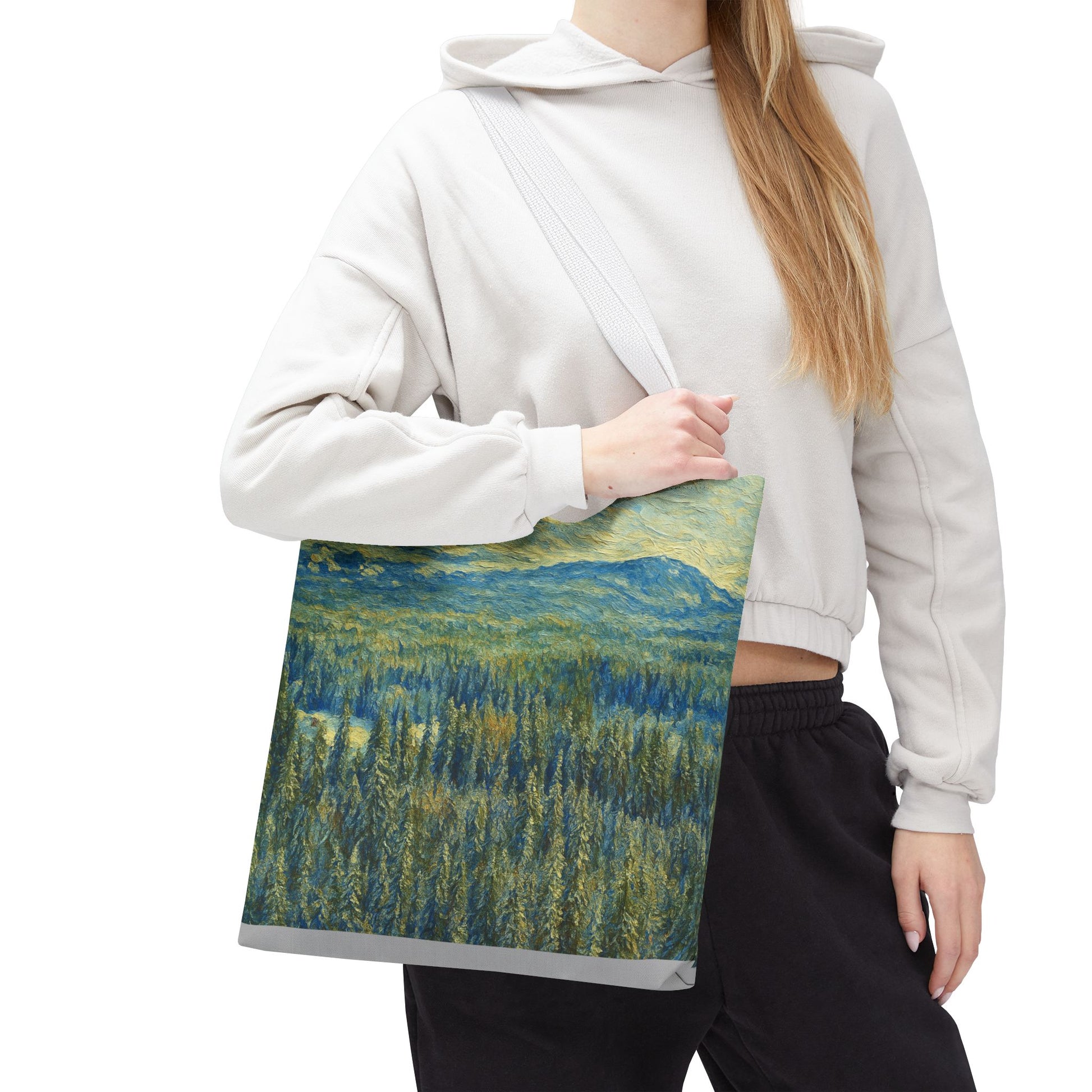 Nature-Inspired Tote Bag, Eco-Friendly Carryall, Bohemian Style Purse, Art Tote, Great Gift for Nature Lovers, Shopping Bag, Travel [...] - TRV