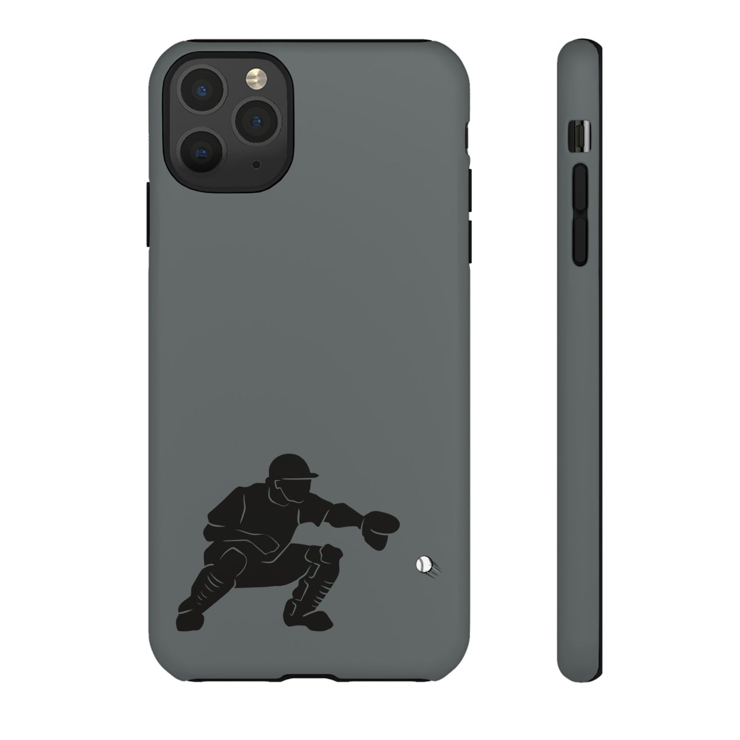 Baseball Catcher Phone Case, Sports Phone Accessory, Tough Cases, Gift for Athletes, Sports Fan Merchandise, Unique Design - TRV