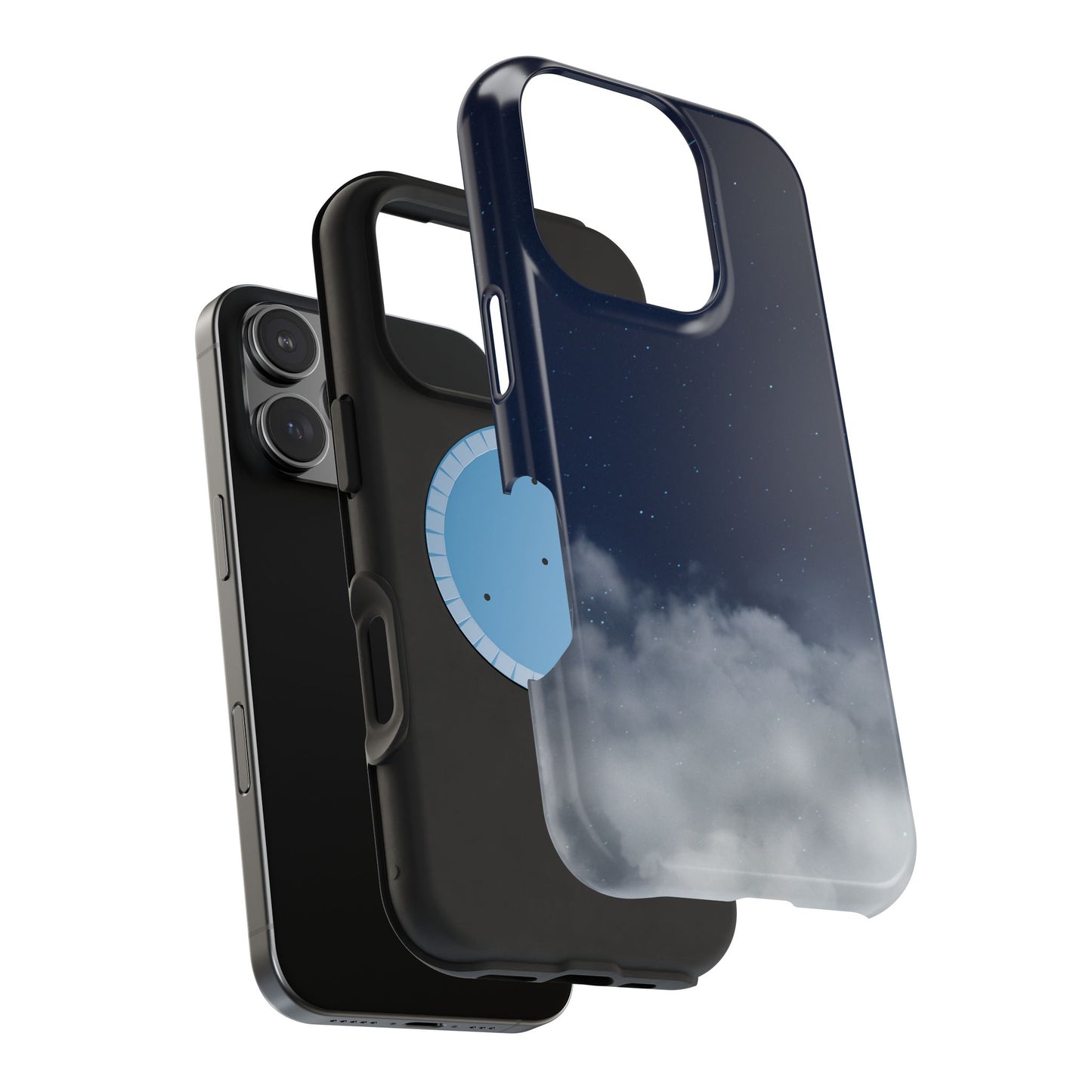 Night Sky Magnetic Impact-Resistant Phone Case — Foggy Cloud Design