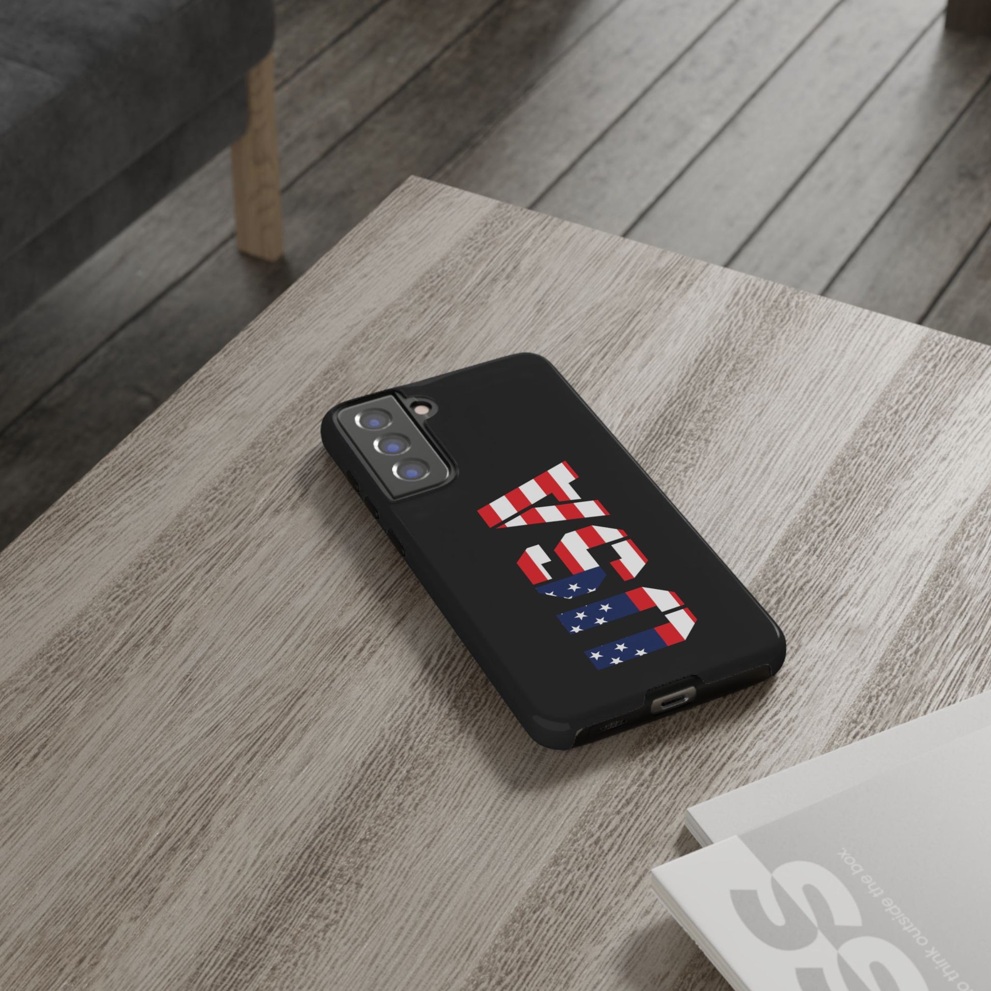 USA Flag Phone Case, Tough Phone Cover, Patriotic Gift, Independence Day Accessory, American Pride Mobile Case - TRV
