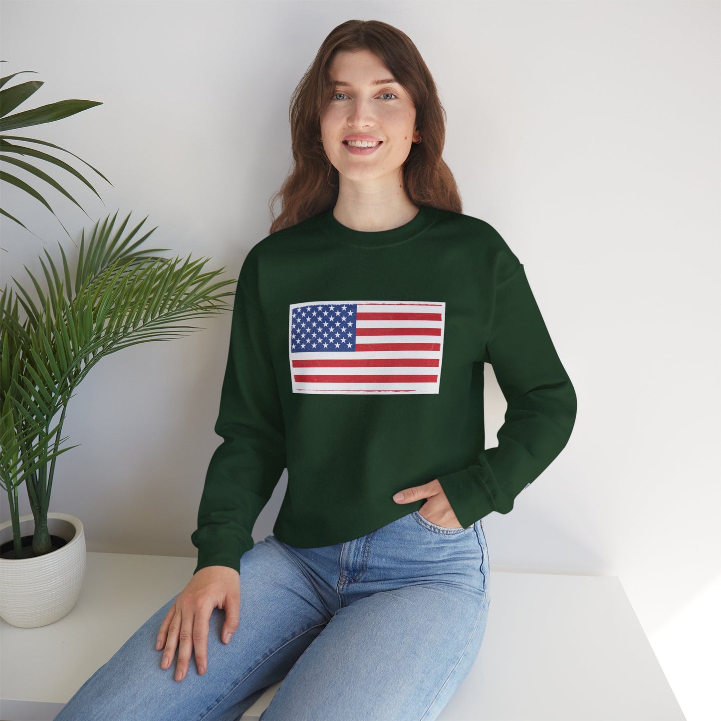 American Flag Unisex Crewneck Sweatshirt | Cozy Patriotic Sweater | Perfect for Independence Day, Casual Wear, Gifts for Him/Her, [...]