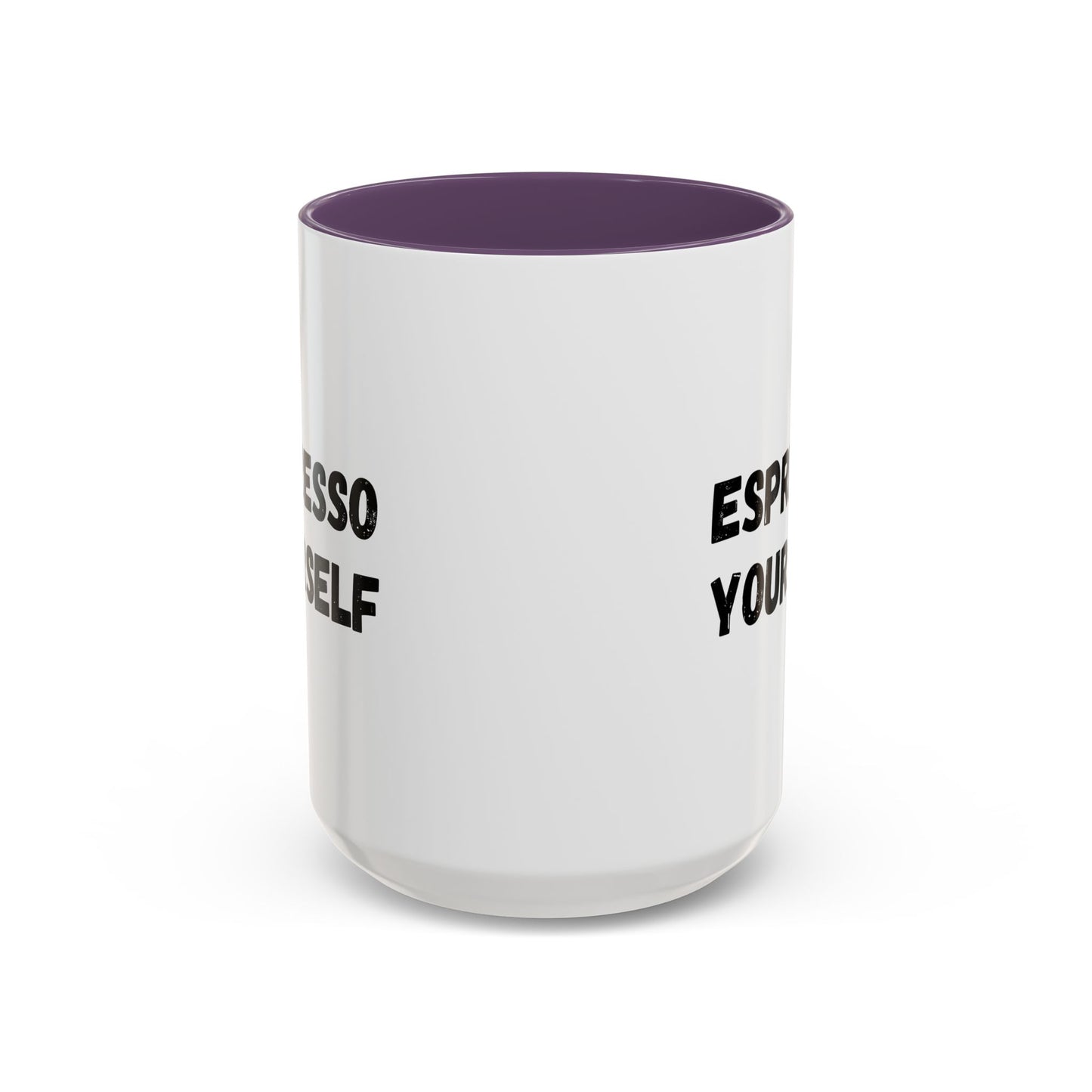 Espresso Yourself Coffee Mug - Fun Black Accented Mug for Coffee Lovers, Great Gift for Birthdays, Christmas, and Housewarming