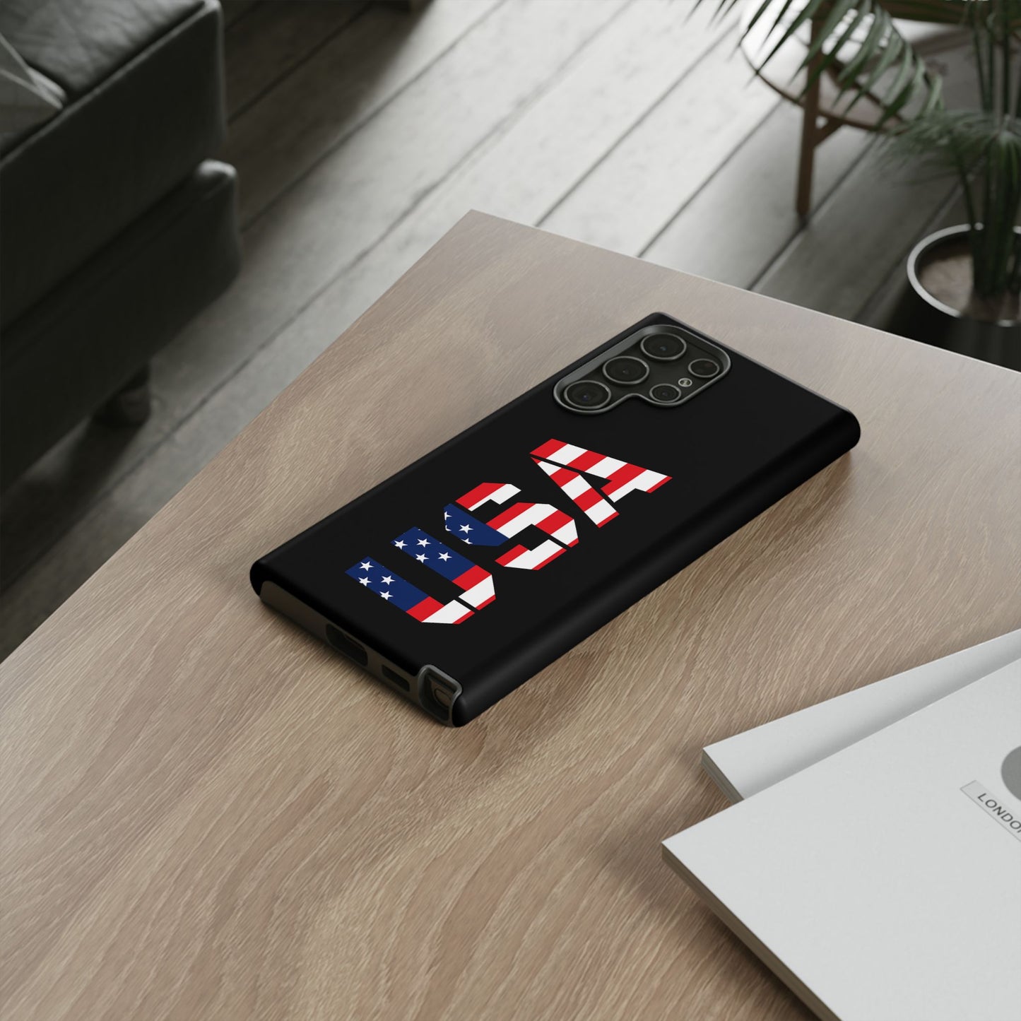 USA Flag Phone Case, Tough Phone Cover, Patriotic Gift, Independence Day Accessory, American Pride Mobile Case - TRV