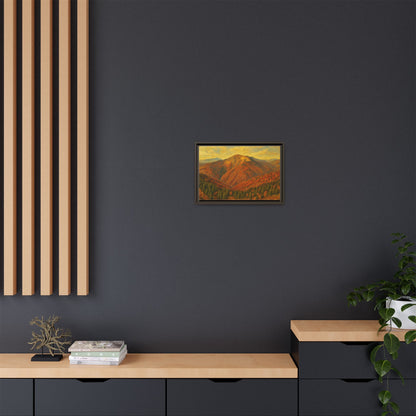 Autumn Landscape Wall Art, Cozy Home Decor, Nature Print, Framed Canvas, Fall Decorations, Gift Idea for Art Lovers - TRV