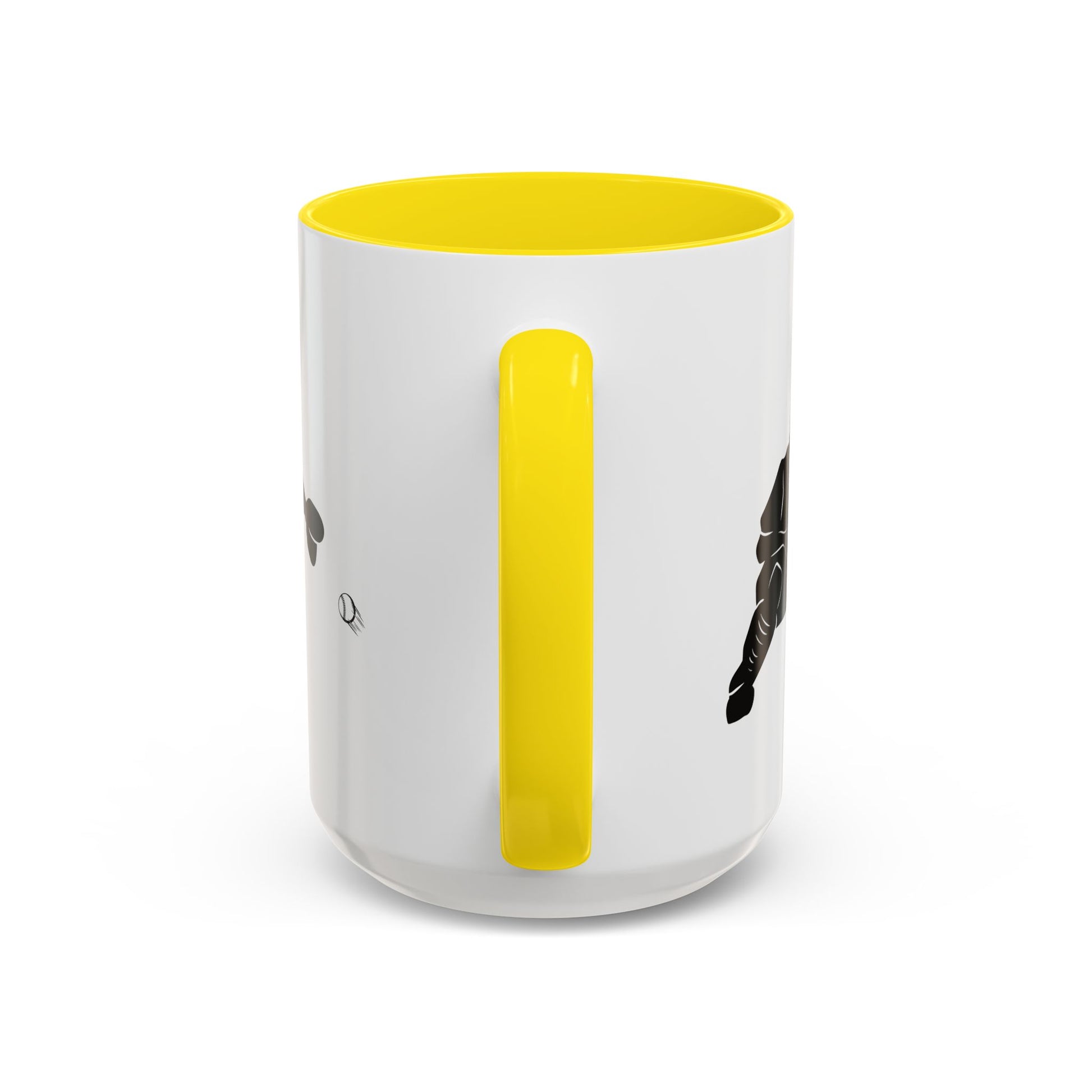Baseball Catcher Coffee Mug, Sports Gift for Coaches, Black Accent Mug for Fans, Perfect for Birthdays & Celebrations, Unique Cup - TRV