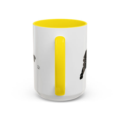 Baseball Catcher Coffee Mug, Sports Gift for Coaches, Black Accent Mug for Fans, Perfect for Birthdays & Celebrations, Unique Cup - TRV
