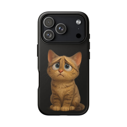 Cute Cat Phone Case, Adorable Kitty Cover, Pet Lover Gift, Unique Animal Design, Customizable Mobile Case - TRV