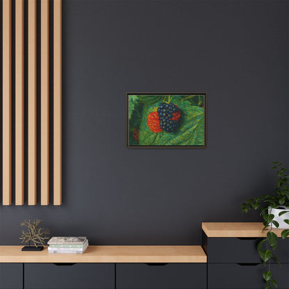 Van Gogh Style Blackberry Canvas Art, Framed Wall Decor, Botanical Print, Summer Home Decor, Gift for Garden Lovers - TRV