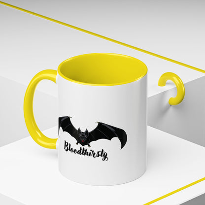 Bloodthirsty Bat Coffee Mug - Unique Halloween and Gothic Accents