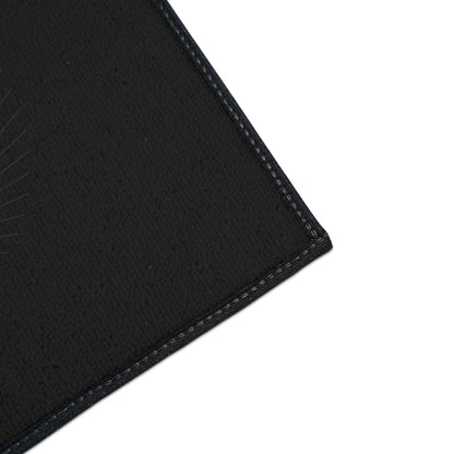 Radiant Star Burst Floor Mat | Black Entrance Rug - TRV