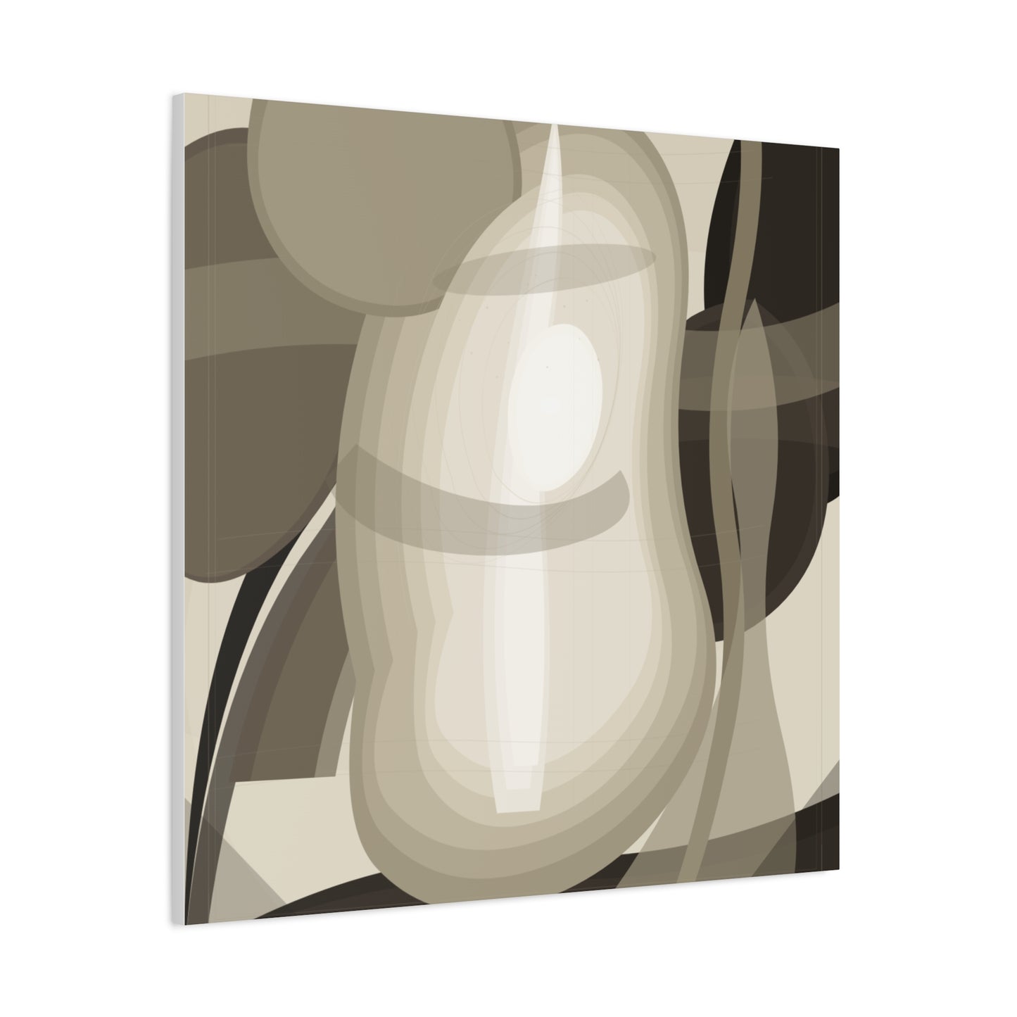 Abstract Neutral Pear Still Life Canvas