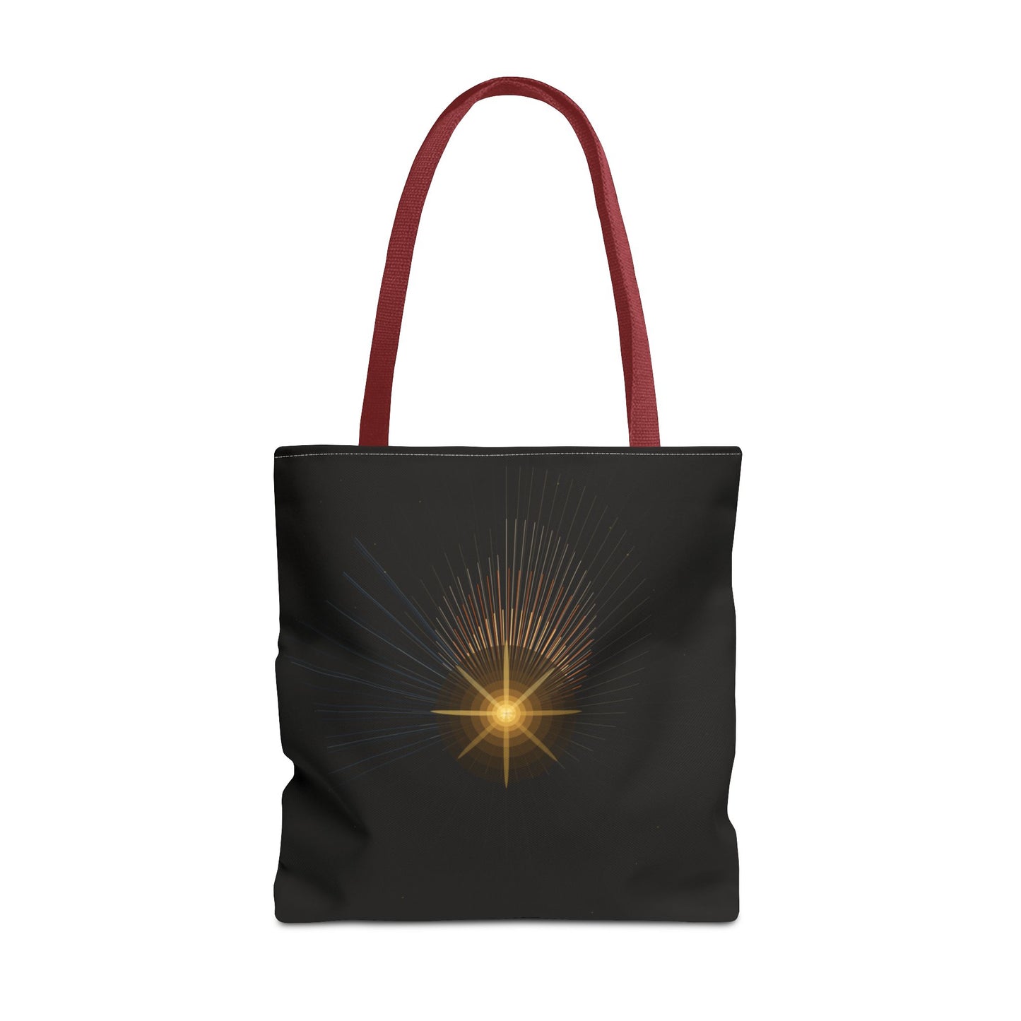 Radiant Starburst Tote Bag | Golden Light Celestial Design - TRV