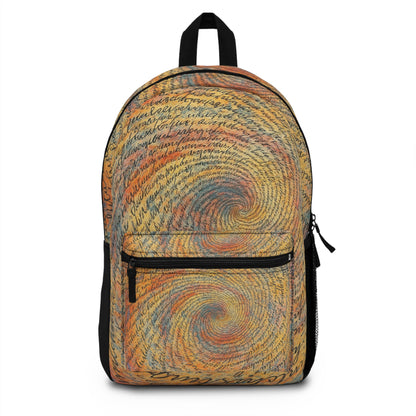 Vibrant Swirl Backpack - Colorful School Bag, Artistic Travel Pack, Unique Gift, Bohemian Style, Everyday Use - TRV