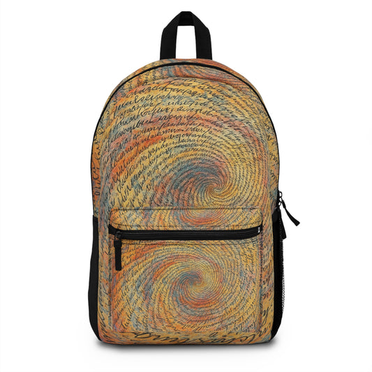 Vibrant Swirl Backpack - Colorful School Bag, Artistic Travel Pack, Unique Gift, Bohemian Style, Everyday Use - TRV