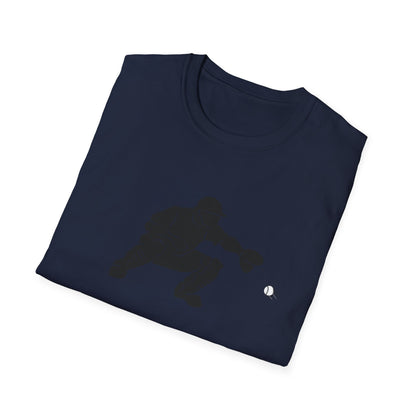 Baseball Catcher Unisex Softstyle T-Shirt, Sports Apparel, Gift for Athletes, Workout Gear, Casual Wear, Special Occasions