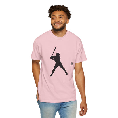 Unisex Baseball Silhouette Tee, Casual Wear, Sports Fan Apparel, Gift for Athletes, Summer Outing Outfit, Soft Cotton Shirt