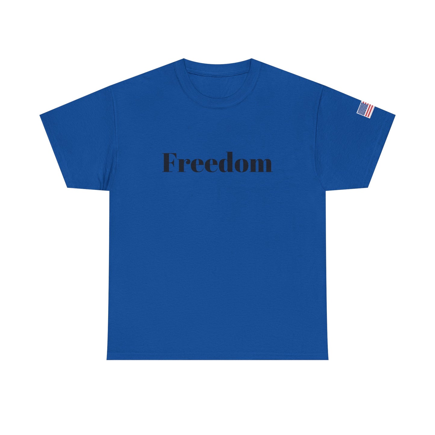 Freedom script tee | T-Shirt, American flag sleeve - TRV