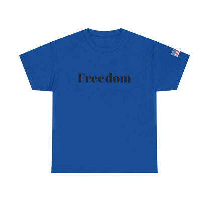 Freedom script tee | T-Shirt, American flag sleeve - TRV