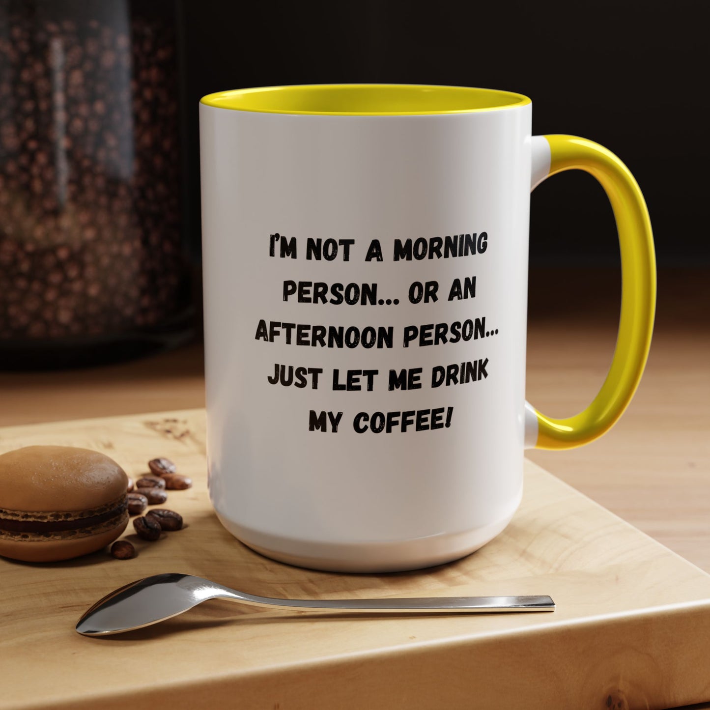 Funny Coffee Mug for Night Owls, I'm Not a Morning Person Mug, Gift for Coffee Lovers, Unique Drinkware, Humor Mug