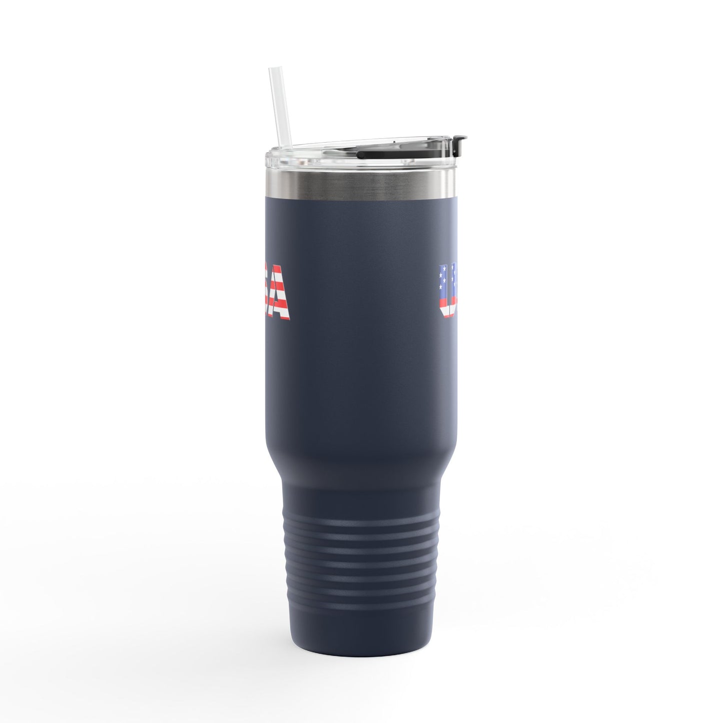 Insulated Travel Mug with USA Design - Perfect for Road Trips, Outdoor Adventures, and Gifts, 40oz Tumbler for Coffee, Tea, and More