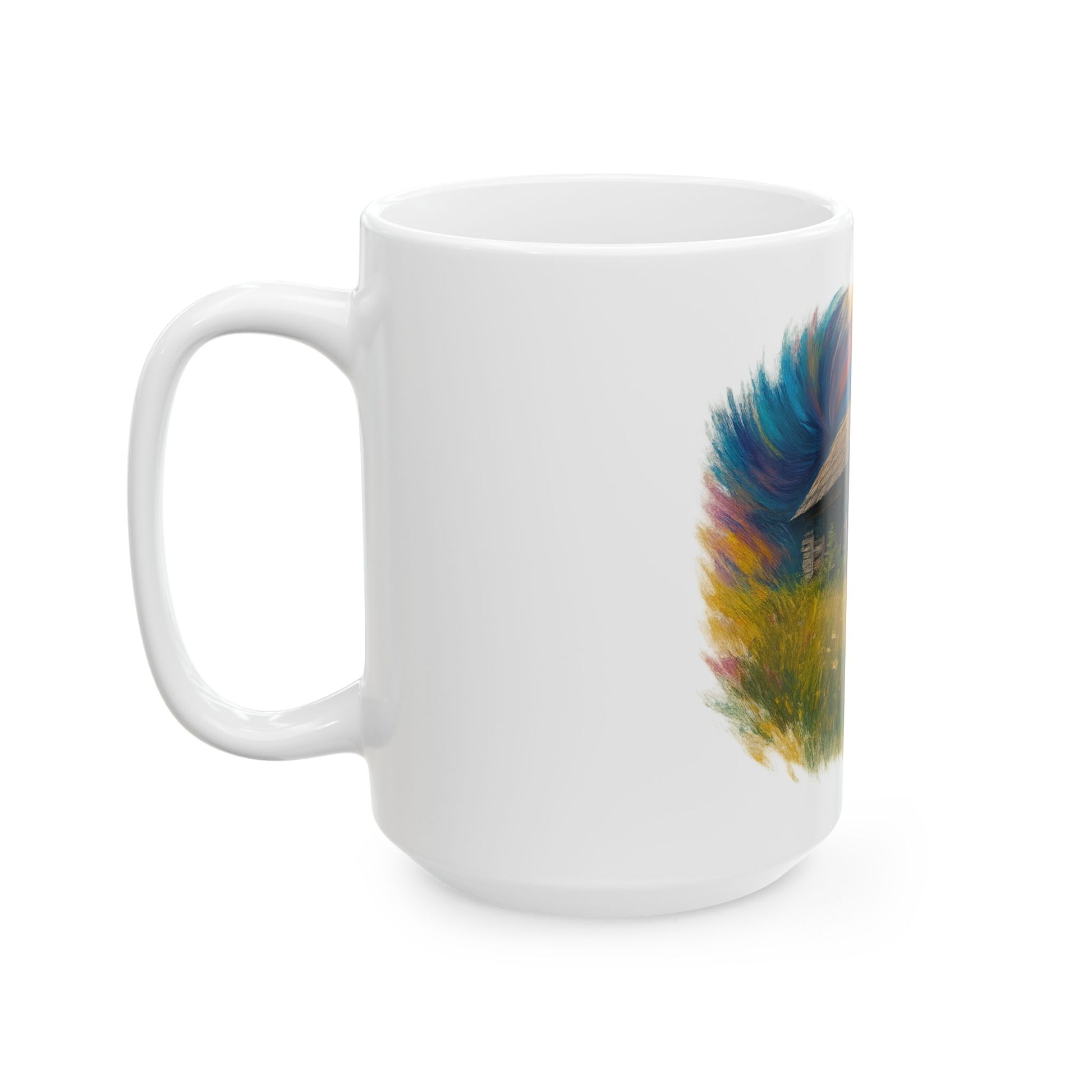 Vibrant Landscape Ceramic Mug for Nature Lovers - Perfect for Coffee, Tea, Gifts, Home Decor, 11oz & 15oz - TRV