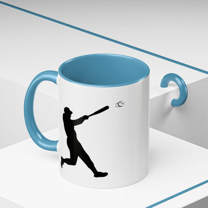 Baseball Player Accent Coffee Mug, Sports Gift, Baseball Lover Mug, Unique Coffee Cup, Personalized Sports Mug - TRV
