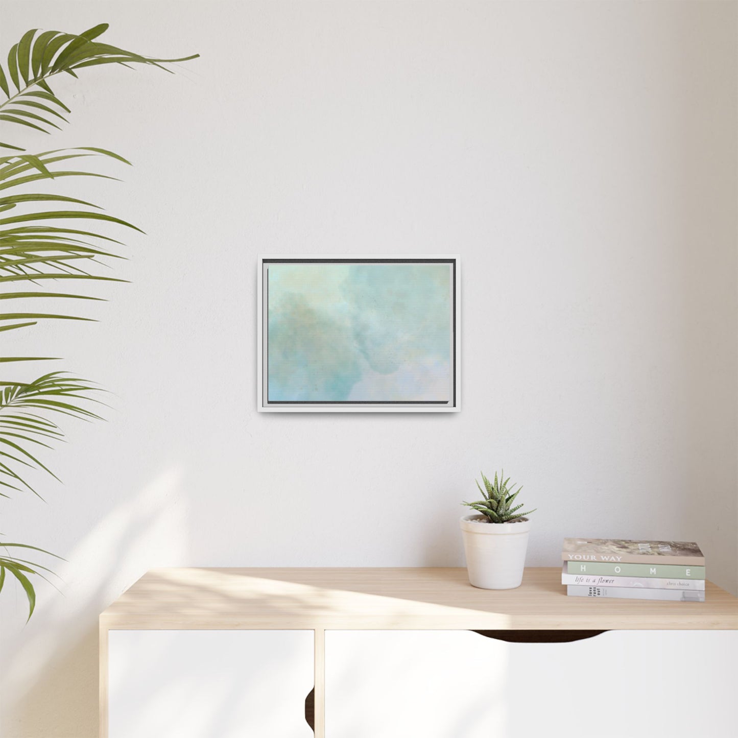 Soft Abstract Pastel Watercolor Matte Canvas