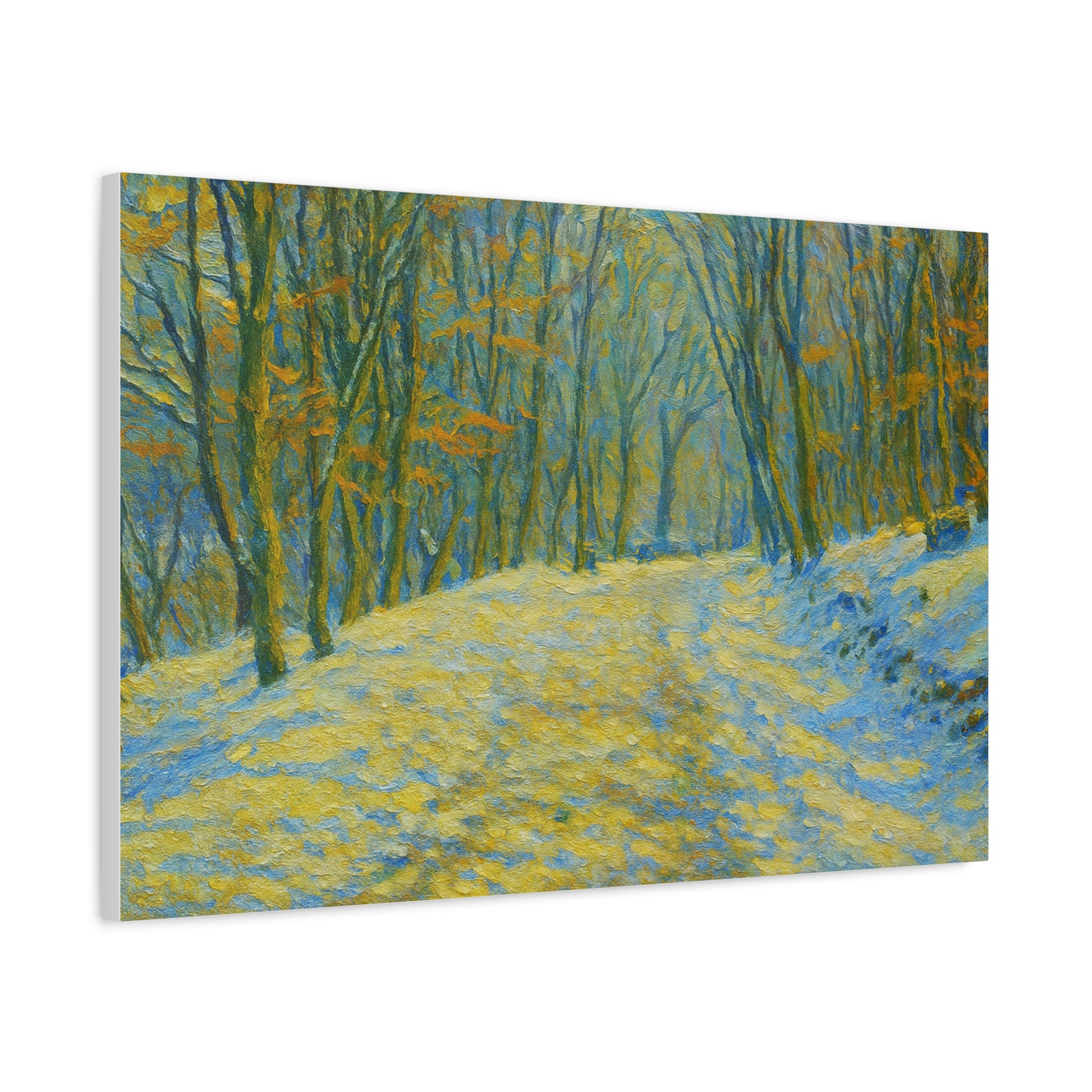 Wall Art Print, Winter Landscape Canvas Home Decor, Gift for Nature Lovers, Seasonal Artwork, Cozy Housewarming Decoration - TRV