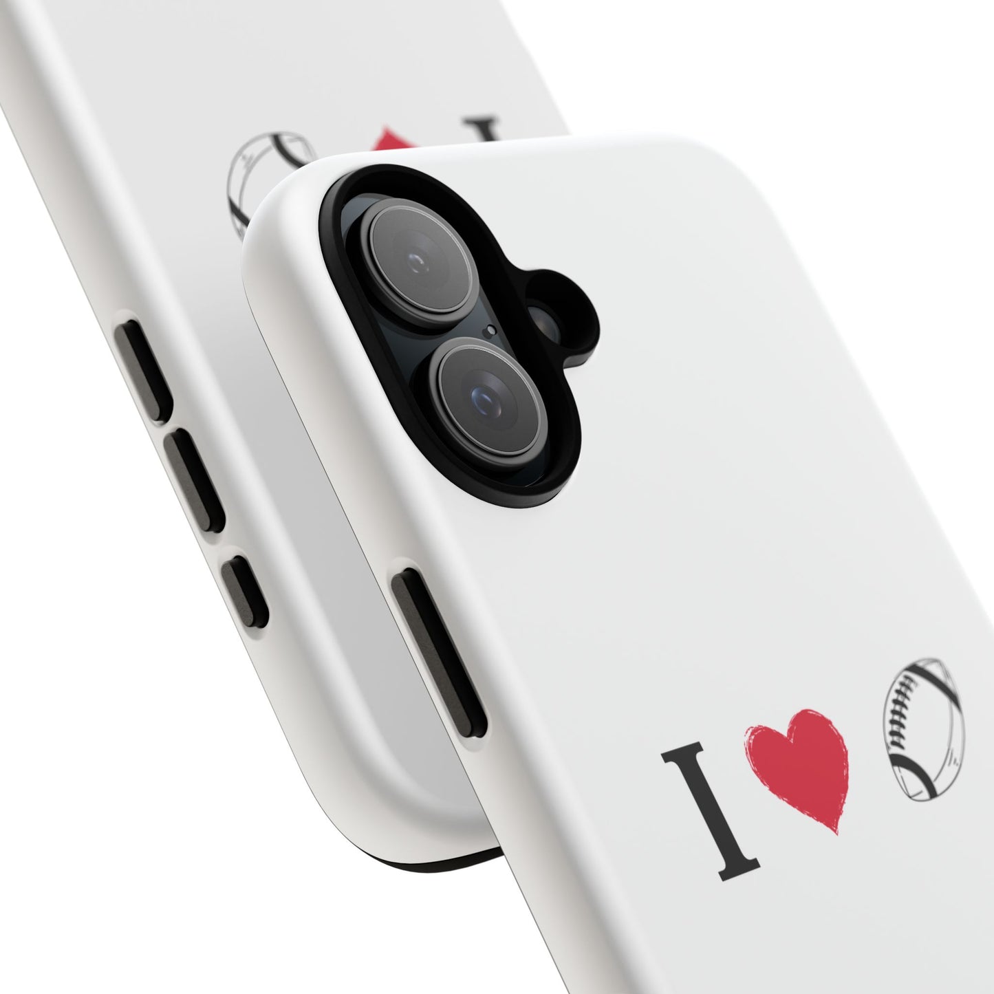 Football Love Phone Case - Tough Cases, Unique Sports Lover Gift, Personalized Cellphone Cover, Birthday Present, Sports Equipment - TRV