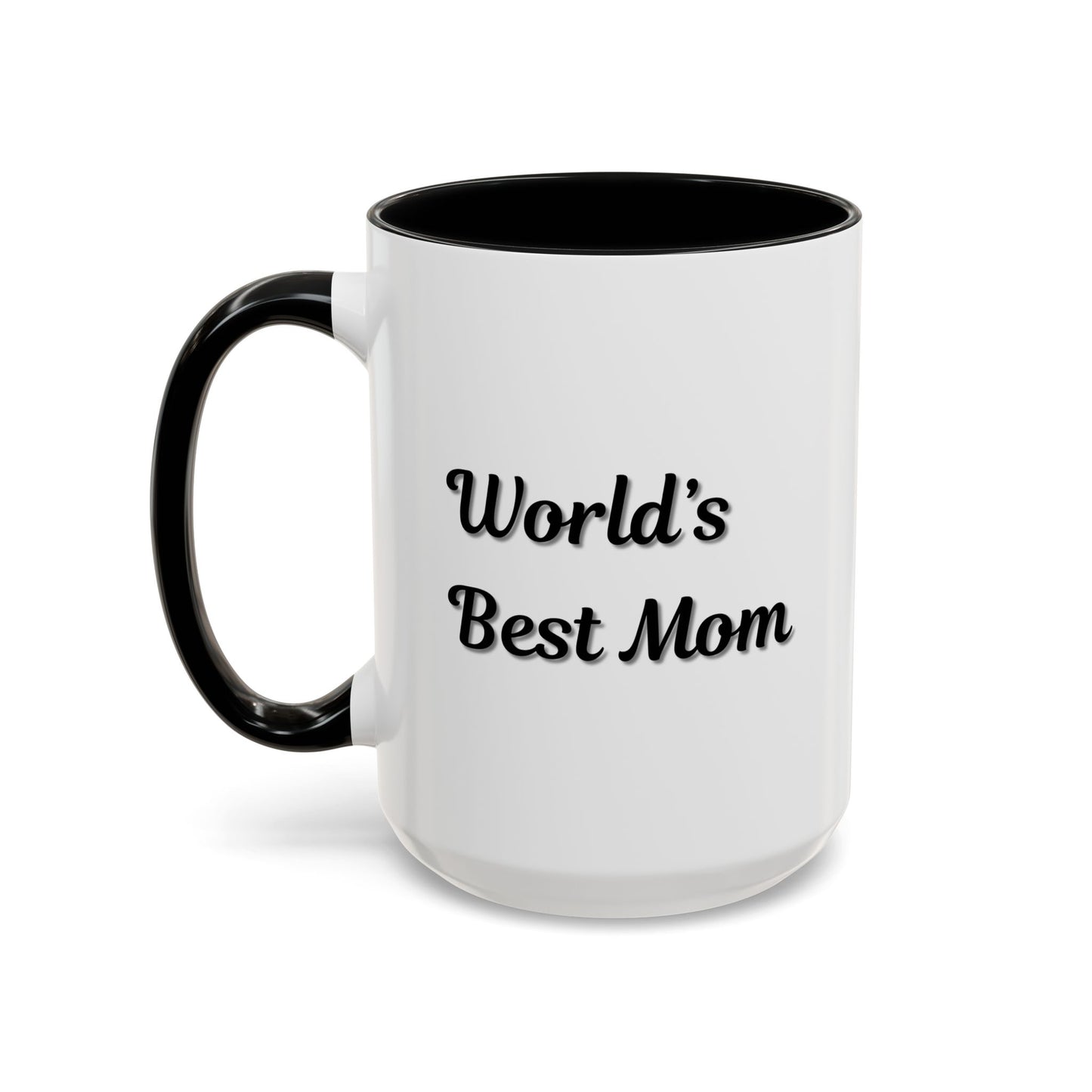 World's Best Mom Accent Coffee Mug - 11oz & 15oz - Perfect Gift for Mother's Day