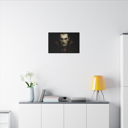 Vampire Portrait Canvas Wall Art – Gothic Dracula Print on Canvas