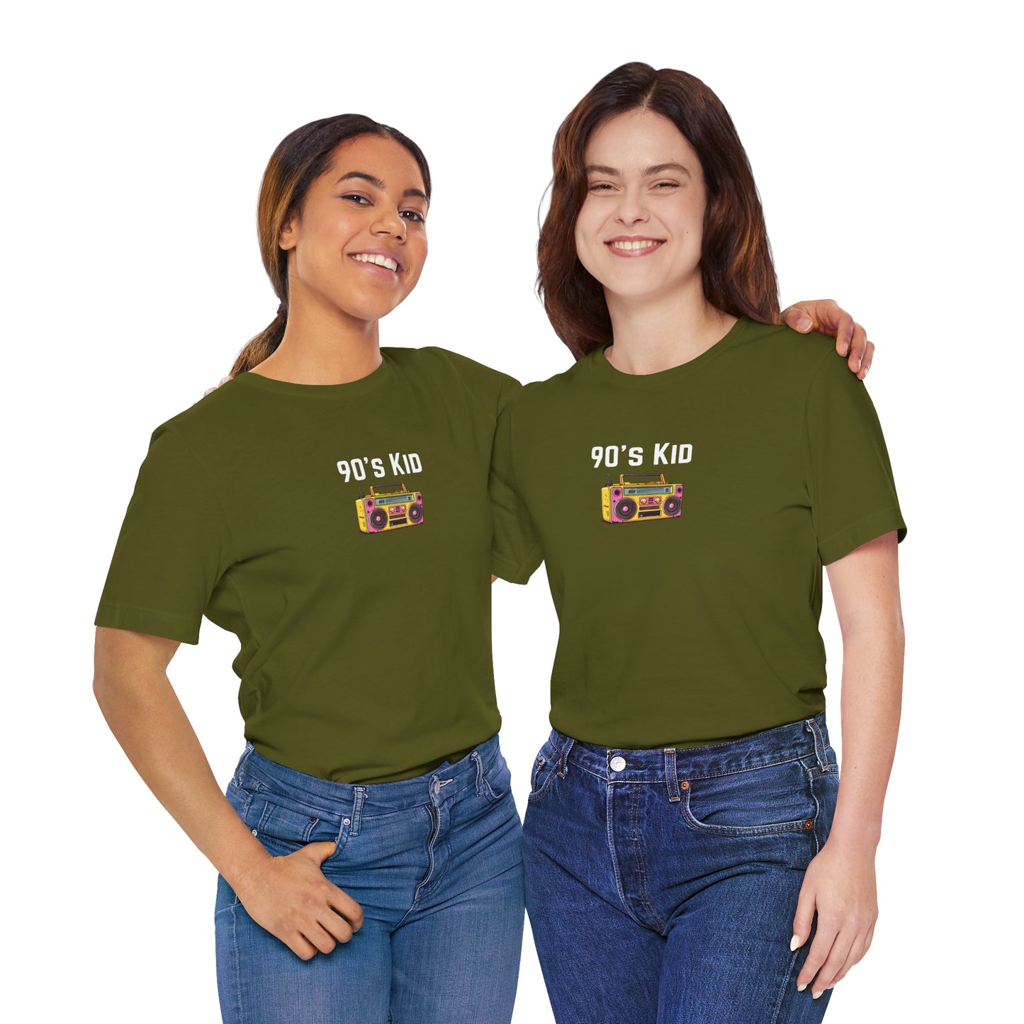Retro Boombox Tee — 90s Kid Graphic T-Shirt