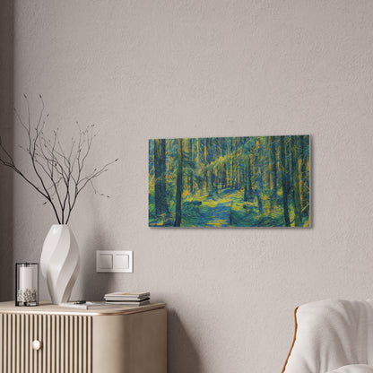 Canvas Art Print, Forest Path Painting, Nature Decor, Wall Art, Gift for Nature Lovers, Home Decor Inspiration - TRV