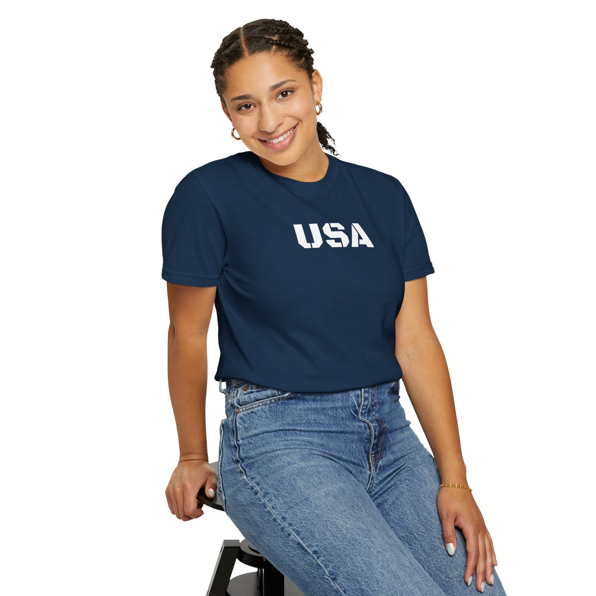 USA Vintage Unisex T-Shirt, Soft Cotton Tee, Casual Wear, Gifts for Her & Him, Summer Essentials, Independence Day Apparel - TRV