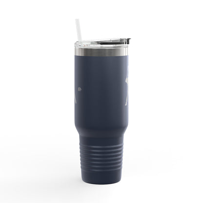 Baseball Player Insulated Travel Mug - 40oz, Sports Enthusiast Gift, Coffee Cup, Active Lifestyle, Personalized Mug, Custom Travel Tumbler - TRV