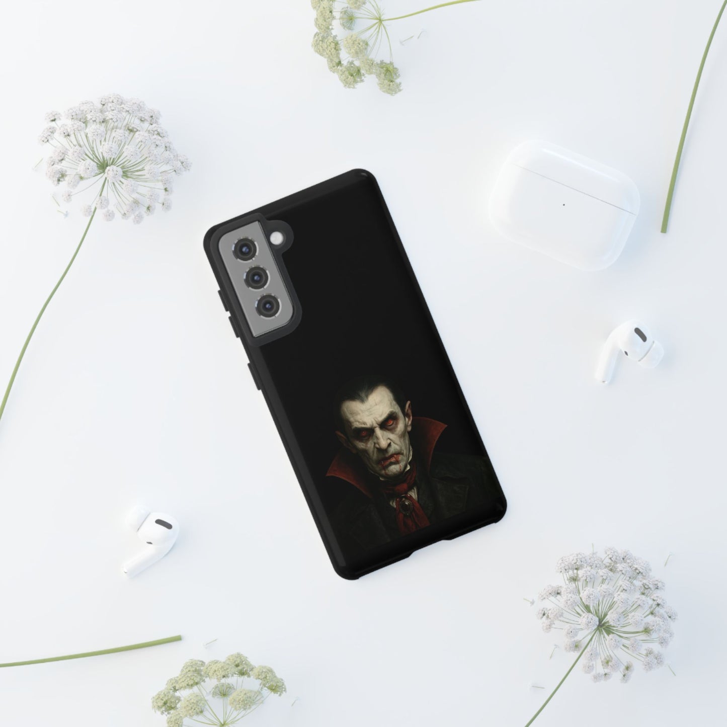 Vampire Phone Case - Tough Cases for Halloween, Gothic Decor, Gifts for Horror Fans, Spooky Accessories, Unique Cellphone Cover - TRV