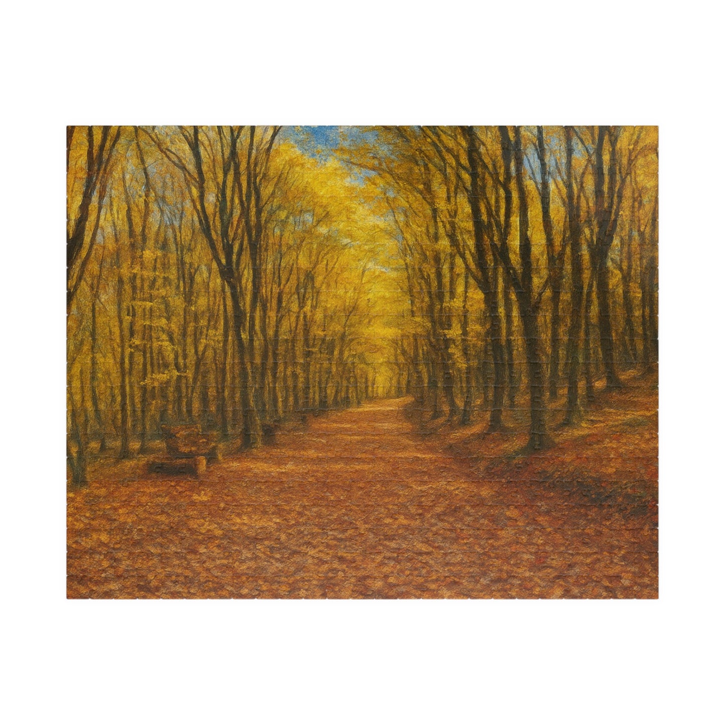 Autumn Forest Path Puzzle 520 Piece | Fall Trees Jigsaw - TRV
