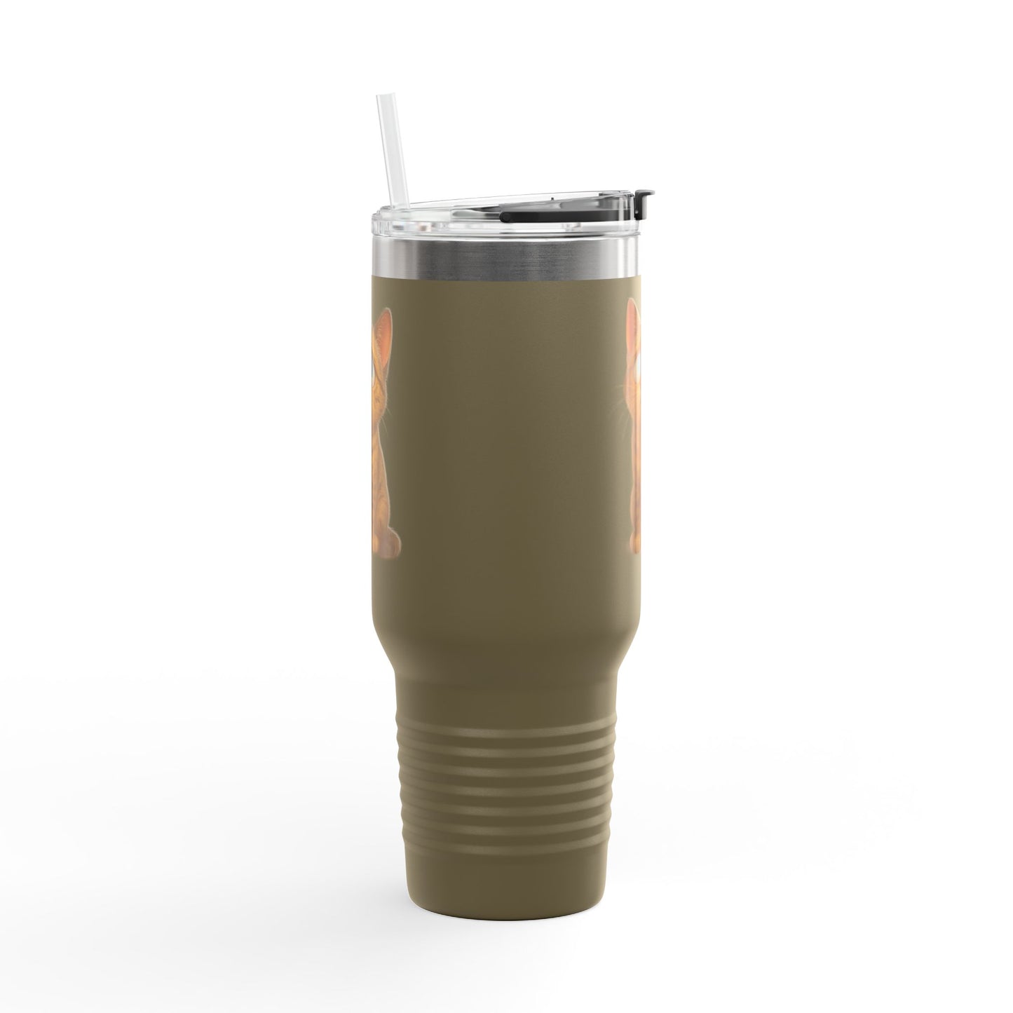 Cute Cat Insulated Travel Mug, 40oz - Perfect for Pet Lovers, Gifts for Cat Owners, Travel Accessories, Cute Drinkware, Animal Lovers - TRV