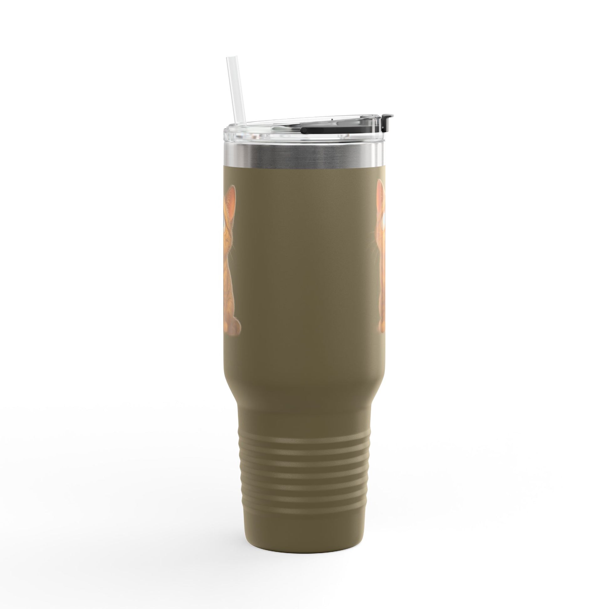 Cute Cat Insulated Travel Mug, 40oz - Perfect for Pet Lovers, Gifts for Cat Owners, Travel Accessories, Cute Drinkware, Animal Lovers - TRV