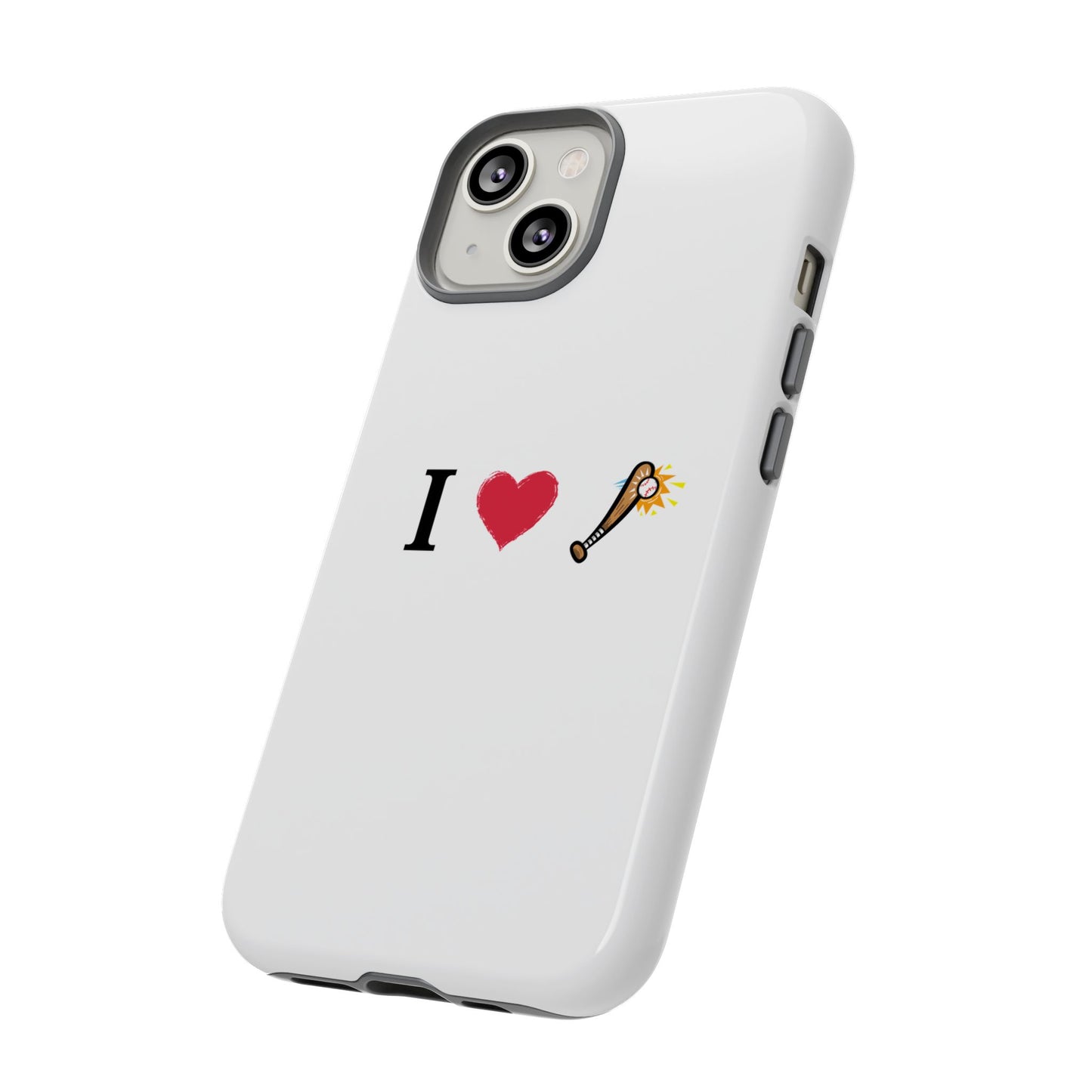 I Love Baseball Vibe Phone Case - Tough Cases for Sports Lovers, Gifts for Athletes, Fun Accessories, iPhone and Android Compatible - TRV