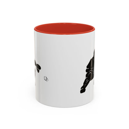 Baseball Catcher Coffee Mug, Sports Gift for Coaches, Black Accent Mug for Fans, Perfect for Birthdays & Celebrations, Unique Cup - TRV
