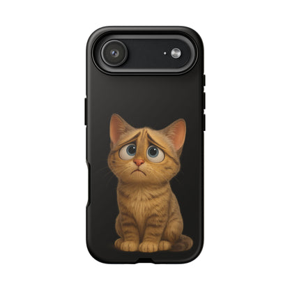 Cute Cat Phone Case, Adorable Kitty Cover, Pet Lover Gift, Unique Animal Design, Customizable Mobile Case - TRV