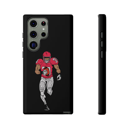 Football Player Tough Phone Case – Protective Black Sports iPhone Case