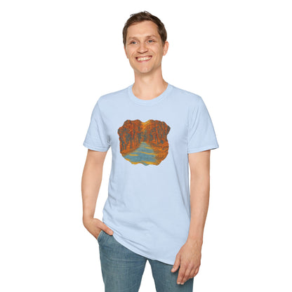 Autumn Pathway Unisex Softstyle T-Shirt, Cozy Fall Shirt, Nature Lover Tee, Scenic Route Top, Gift for Hikers, Casual Wear, Outdoor [...]