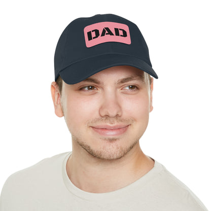 Stylish Dad Hat with Leather Patch | Perfect Gift for Fathers Day, Casual Wear, Dad's Birthday, Outdoor Activities