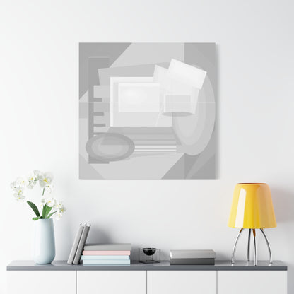 Abstract Geometric Collage Matte Canvas
